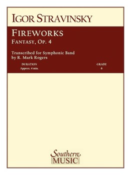 Fireworks Fantasy Opus 4 by Stravinsky Igor - Rogers Mark - for Concert Band