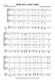 How Do I Love Thee by Blackley Rowland for SSA