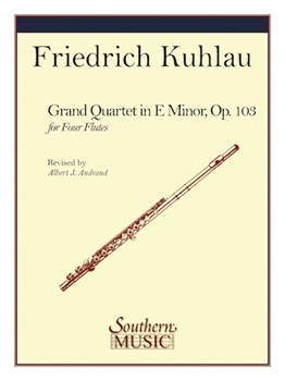 Grand Quartet Opus 103 by Kuhlau Friedrich - Andraud Albert - for Flute Quartet