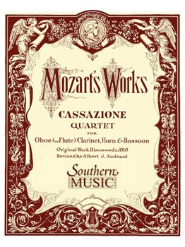 Cassazione by Mozart Wolfgang Amadeus - Andraud Albert - for Woodwind Quartet