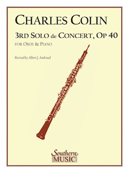 3rd Solo De Concert Opus 40 by Colin C - Andraud Albert - for Oboe and Piano