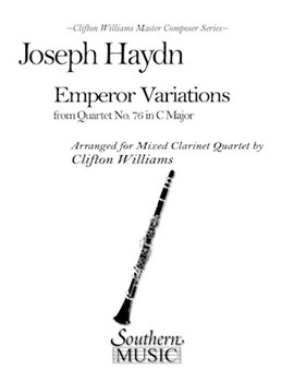 Emperor Variations Opus 76 #3 by Haydn Joseph - Williams Clifton - for Clarinet Quartet
