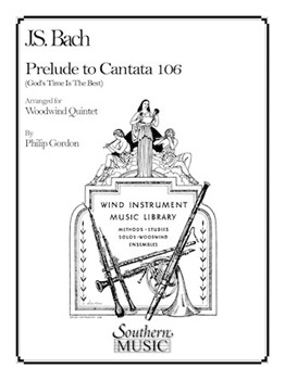 Prelude to Cantata 106 by Bach Johann Sebastian - Gordon Philip - for Quintet