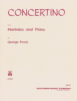 Concertino by Frock George for Marimba w/
