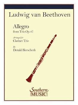 Allegro from Trio Opus 87 by Beethoven Ludwig van - Bierschenk Donald - for Bb Clarinet Trio