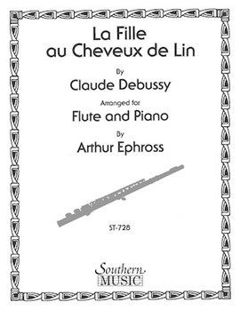 Girl With The Flaxen Hair by Debussy Claude - Ephross Arthur - for Flute and Piano