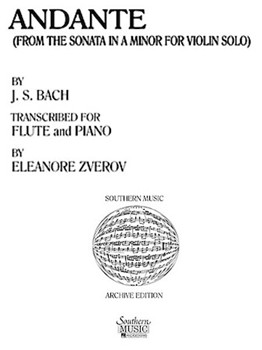 Andante by Bach Johann Sebastian - Zverov Eleanor - for Flute