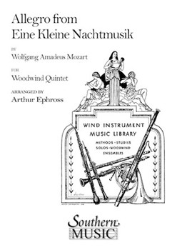 Allegro From Eine Kleine Nachtmusik by Mozart Wolfgang Amadeus - Ephross Arthur - for Woodwind Quintet
