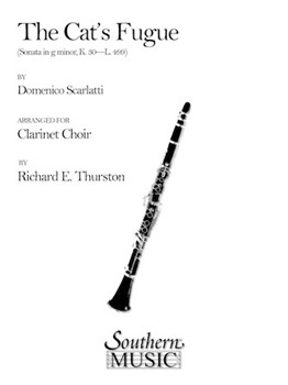 Cat's Fugue by Scarlatti Domenico - Thurston Richard E - for Clarinet Nonet ((6 b-flat cl alto cl bass cl Eb or b-flat contrabass cl))