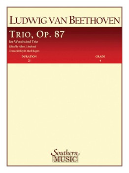 Trio Opus 87 by Beethoven Ludwig van - Andraud and Rogers - for Woodwind Trio