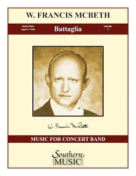 Battaglia by McBeth W Francis for Concert Band