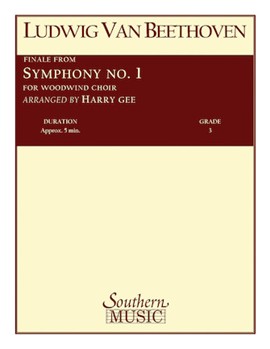 Symphony #1 Finale by Beethoven Ludwig van - Gee Harry - for Woodwind Choir