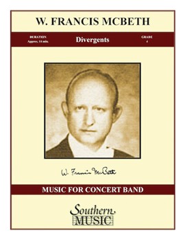 Divergents by McBeth W Francis for Concert Band