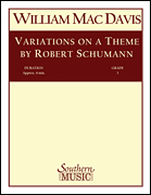 [Limited Run] Variations On A Theme By Robert Schumann - Band/Instrumental Solo