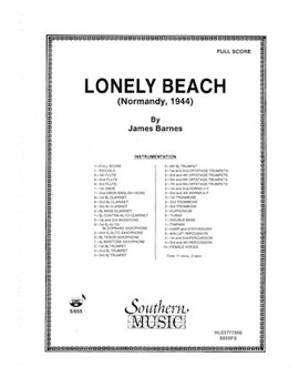 Lonely Beach by Barnes J for Full Score