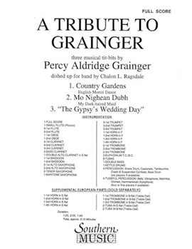Tribute To Grainger by Grainger Percy Aldridge - Ragsdale Chalon L - for Full Score