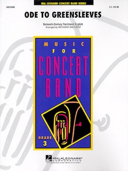 Ode To Greensleeves by - Saucedo Richard L - for Concert Band