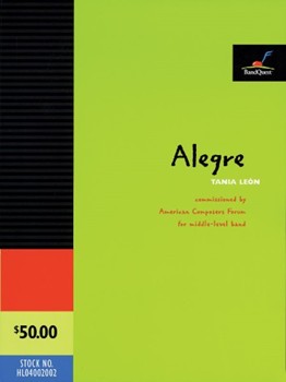 Alegre by Tania Leon for Concert Band