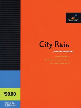 City Rain by Zaimont Judith Lang for Concert Band