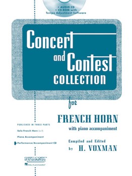 Concert & Contest Coll for French Horn by Various - Voxman Himie - for Accompaniment CD
