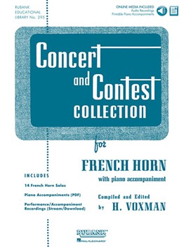Concert & Contest Coll for French Horn by Various - Voxman Himie - for French Horn Collection (w/Audio Access)