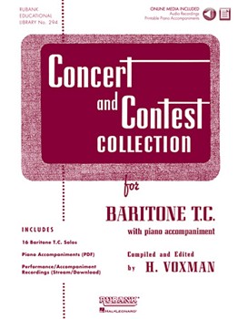 Concert & Contest Coll for Euphonium Treble Clef by Various - Voxman Himie - for Euphonium Treble Clef Collection (w/Audio Access)