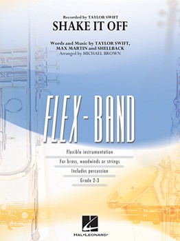 Shake It Off [concert band] Brown Score & Pa