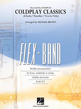 Coldplay Classics [concert band] Brown Score & Pa
