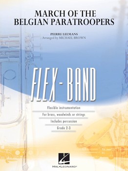 March of the Belgian Paratroopers [concert band] Brown Score & Pa