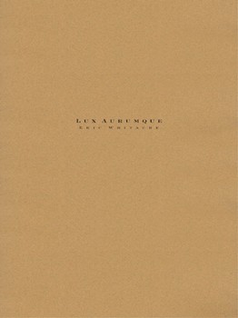 Lux Aurumque by Whitacre Eric for Full Score