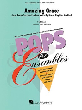 Amazing Grace by - Christensen James - for Brass Quintet w/