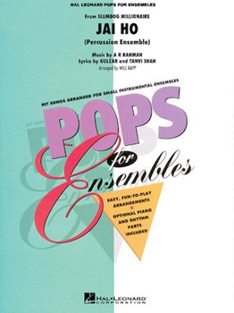 Jai Ho From Slumdog Millionaire by Rahman A R - Rapp Will - for Percussion Choir