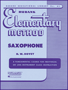 Rubank  Hovey N  Rubank Elementary Method - Saxophone