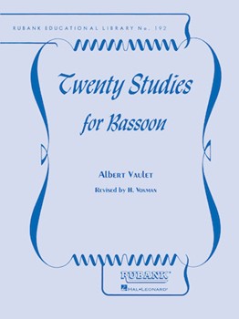 Twenty Studies for Bassoon by Vaulet Albert - Voxman Himie - for