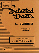 Rubank Various Voxman H  Selected Duets Volume 2 - Clarinet Duet