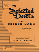 Rubank Various Voxman H  Selected Duets Volume 2 - French Horn Duet
