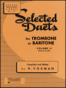 Rubank Various Voxman H  Selected Duets Volume 2 - Trombone Duet