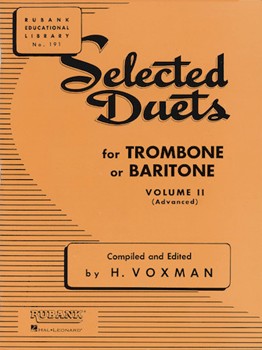 Selected Duets for Trombone or Baritone - Volume 2 - Medium-Advanced