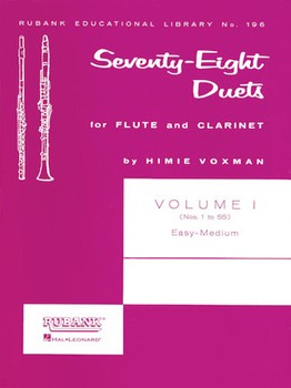 Rubank Voxman Voxman H  78 Duets for Flute and Clarinet Volume 1
