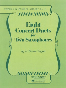 Eight Concert Duets For Two Saxophones by Cragun J Beach for Saxophone Duet