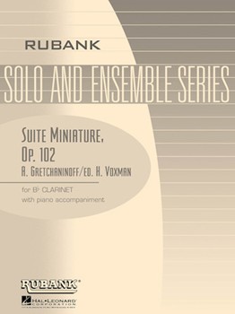 Suite Miniature Opus 145 by Gretchaninov Alexander - Voxman Himie - for Clarinet Solo
