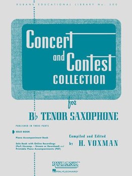 Concert and Contest Collection for Bb Tenor Saxophone - Solo Book Only Tenor Sax