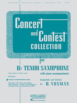 Concert and Contest Collection for Bb Tenor Saxophone - Piano Accompaniment Tenor Sax