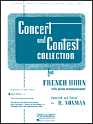 Rubank Various Voxman  Concert and Contest Collection for French Horn - Solo Book Only
