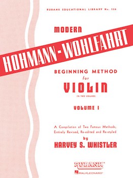 Hohmann-Wohlfahrt Modern Method Volume 1 by Hohmann and Wohlfahrt - Whistler Harvey S - for Violin Method