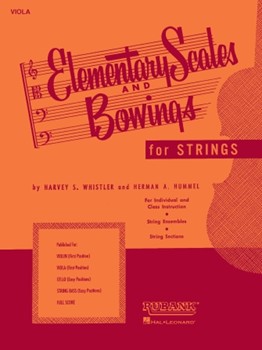 Elementary Scales And Bowings by Hummel Herman A for String Bass