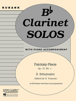 Fantasy Piece Opus 73 #1 by Schumann Robert - Voxman Himie - for Bb Clarinet and Piano