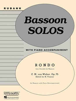 Rondo from Concerto For Bassoon by Weber Carl Maria von - Voxman Himie - for Bassoon and Piano