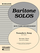 Toreador's Song (from Carmen) - Baritone Solo (B.C. or T.C.) with Piano - Grade 3 Baritone