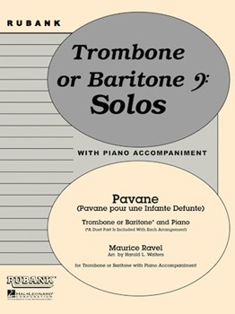 Pavane pour une Infante Defunte by Ravel Maurice - Walters Harold - for Trombone and Piano